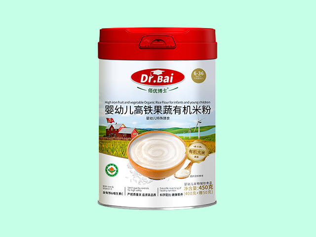 婴幼儿高铁果蔬有机米粉
