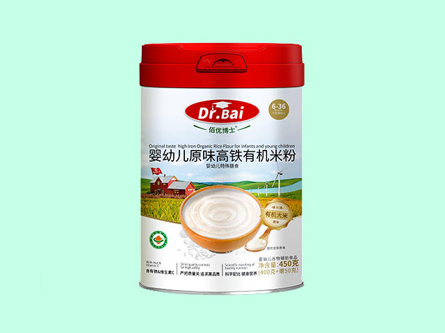 婴幼儿原味高铁有机米粉