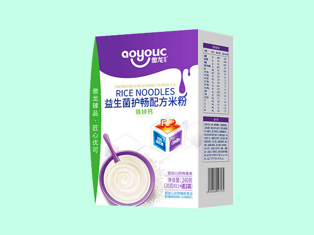 傲龙优可益生菌护畅配方米粉-铁锌钙（盒装