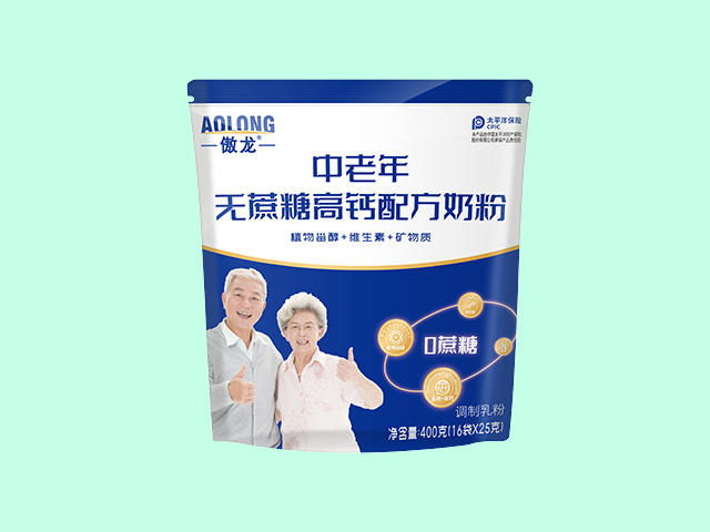 傲龙中老年无蔗糖高钙配方奶粉（袋装）
